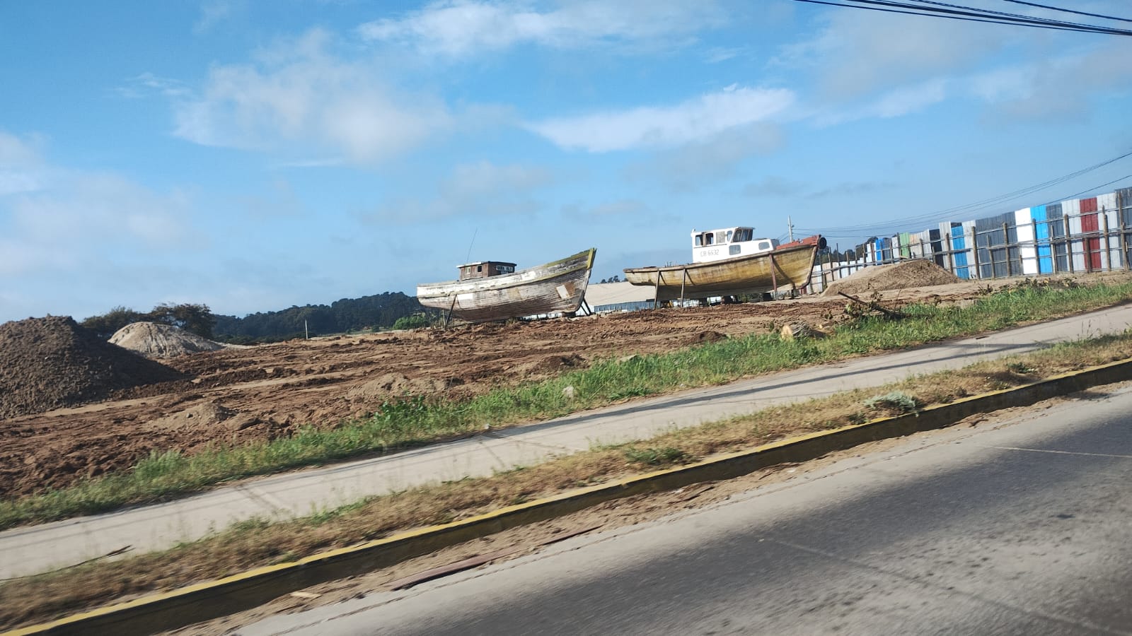 Fata Morgana, avance de la instalación en el acantilado de Quintero