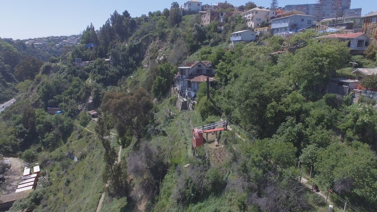 El Jardín de las Delicias, vista aérea de la estructura circular
